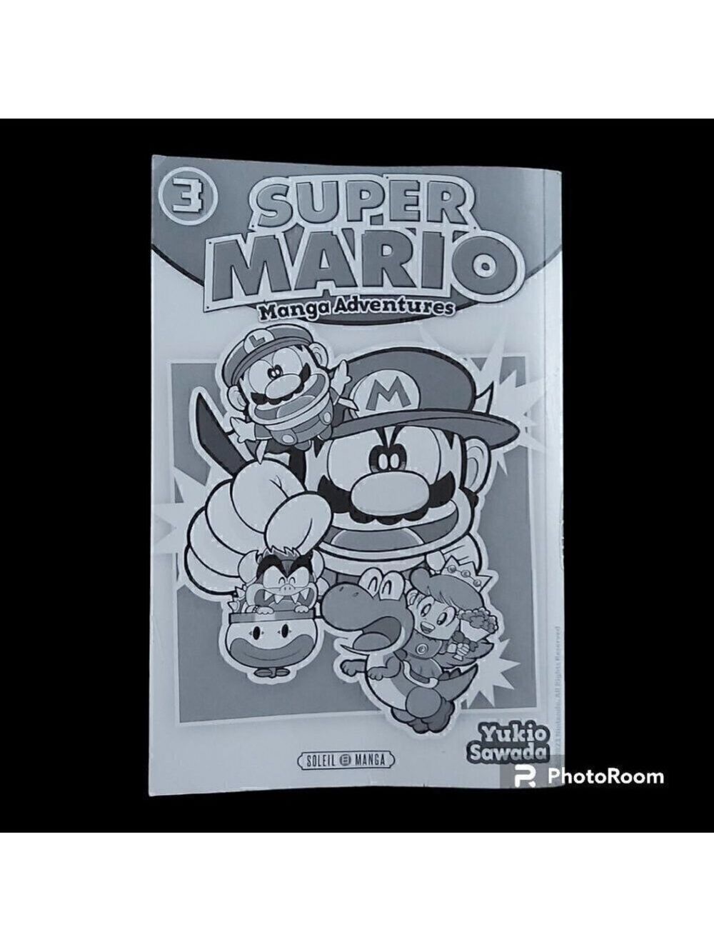 Super Mario Manga Adventures 3 By Yukio Sawada - French Version, Black/White